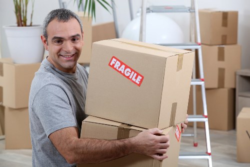 Removal van ready for a Newbury Park house move