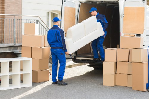Office removals team planning a commercial move in Newbury Park