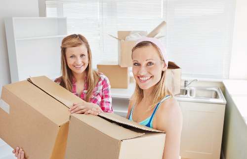 Careful loading of household furniture for a Newbury Park move