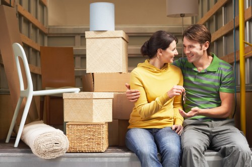Professional movers loading household items with care for a Newbury Park move